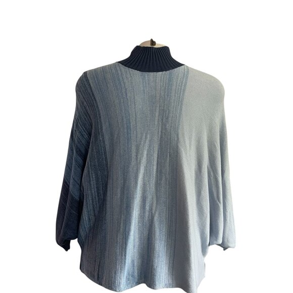 GILI Blue Ombre Pullover Batwing Sweater - Picture 6 of 7